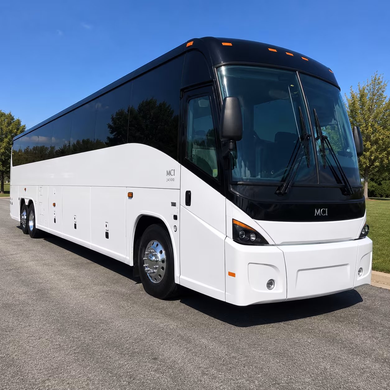 bus rental services for employers near canton street and downtown roswell